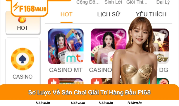 F168 26 Giao diện sân chơi đa dạng trò chơi và tính năng nổi bật