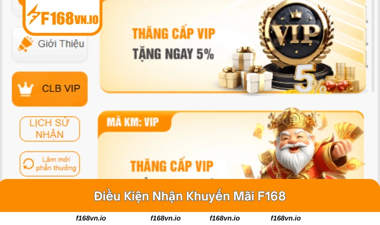 Quy trình nhận thưởng khuyến mãi tại F168